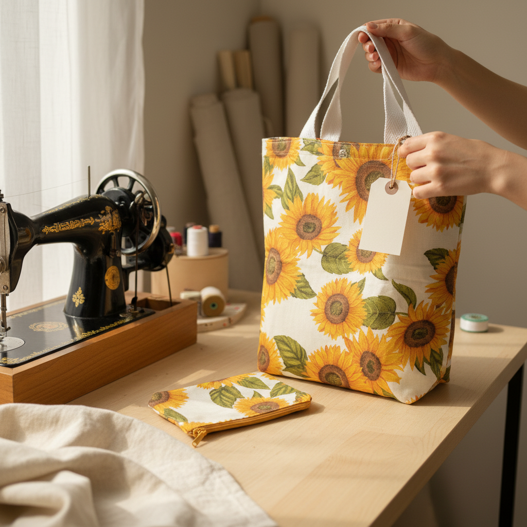 Tote-Bag Girassóis + Bolsa